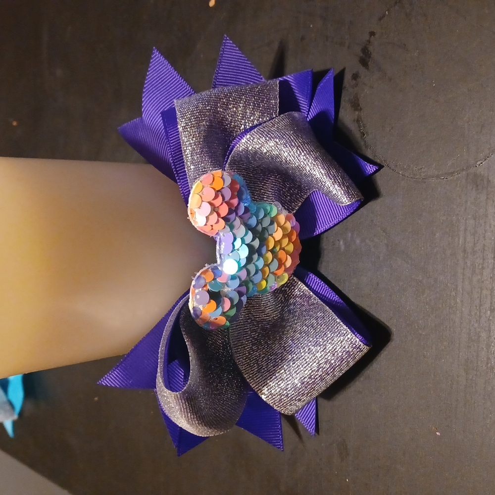 Micky mouse Purple bow